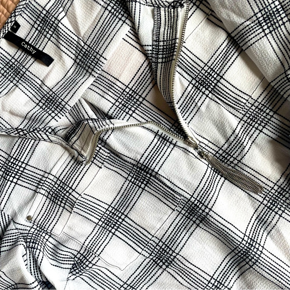 Black & White Blouse